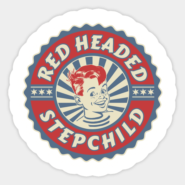 Red Headed Stepchild Sticker by Vault Emporium